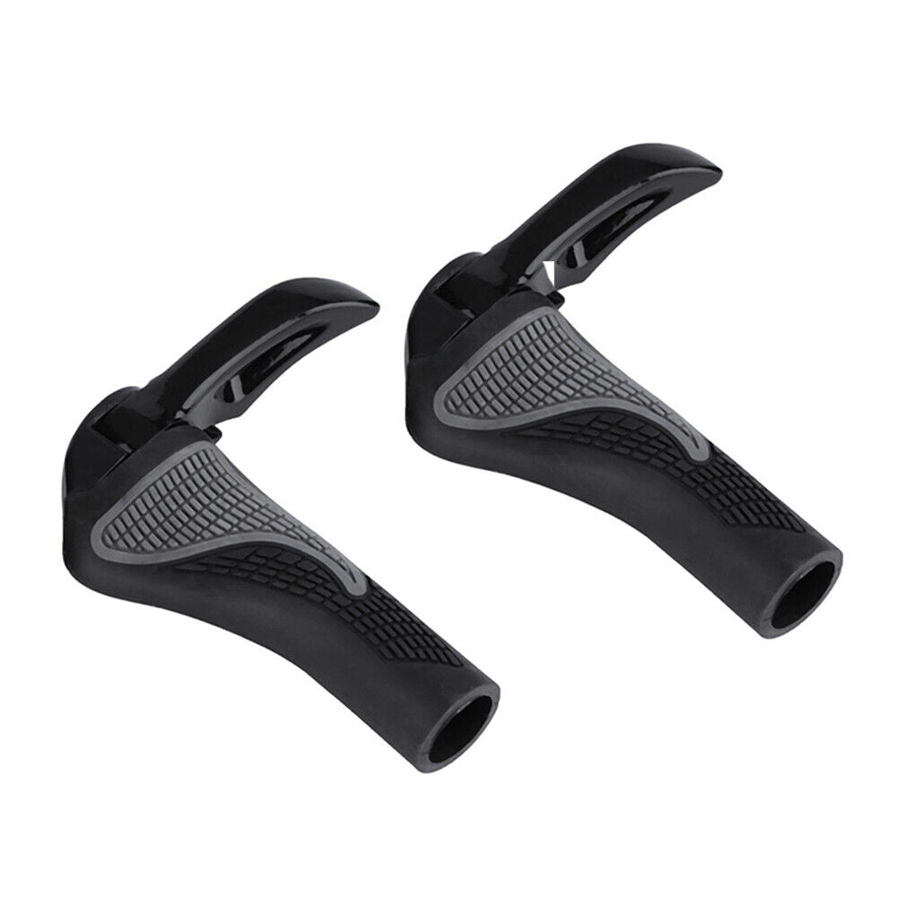 1 Pair Ergonomic Handlebar Cover Anti-slip Bike Hand Grips Cover (Black)