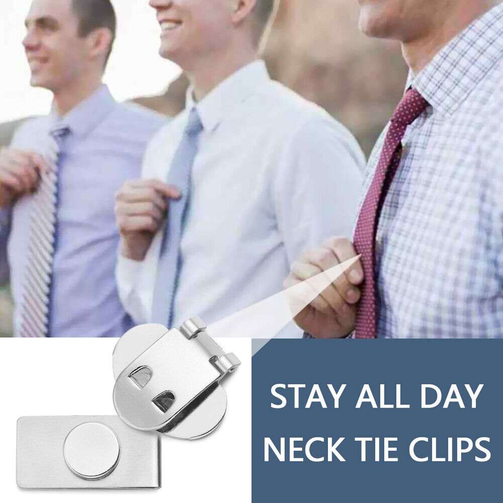 Steel Practical Invisible Shirt Tie Clips Tie Clip Tie Fixed Necktie in Place