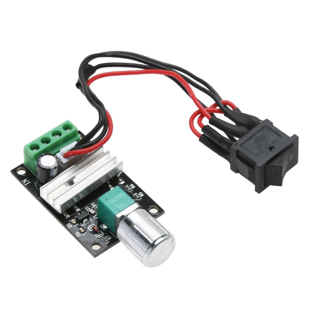 6V 12V 24V 3A PWM DC Motor Speed Controller Forward Reverse /w Switch