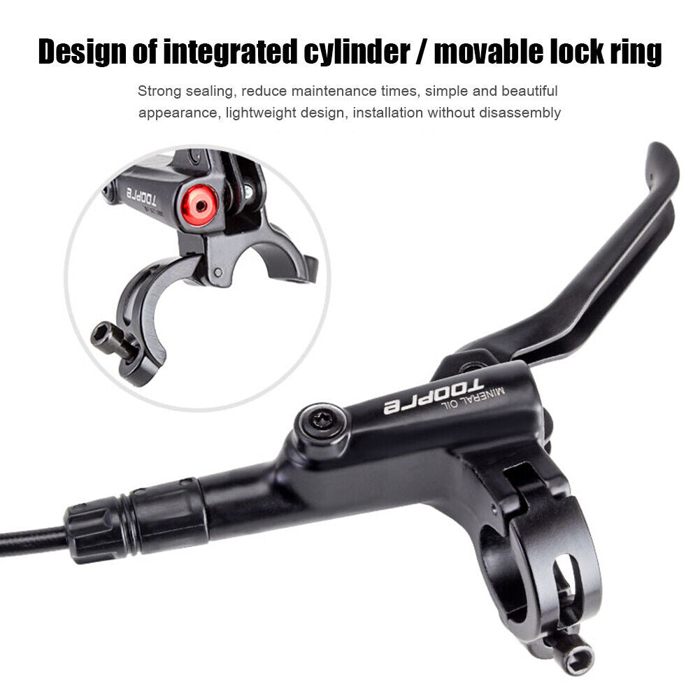 TOOPRE Hydraulic Brake Kit MTB Bike Rear Disc Brakes (Rear Brake-Left)