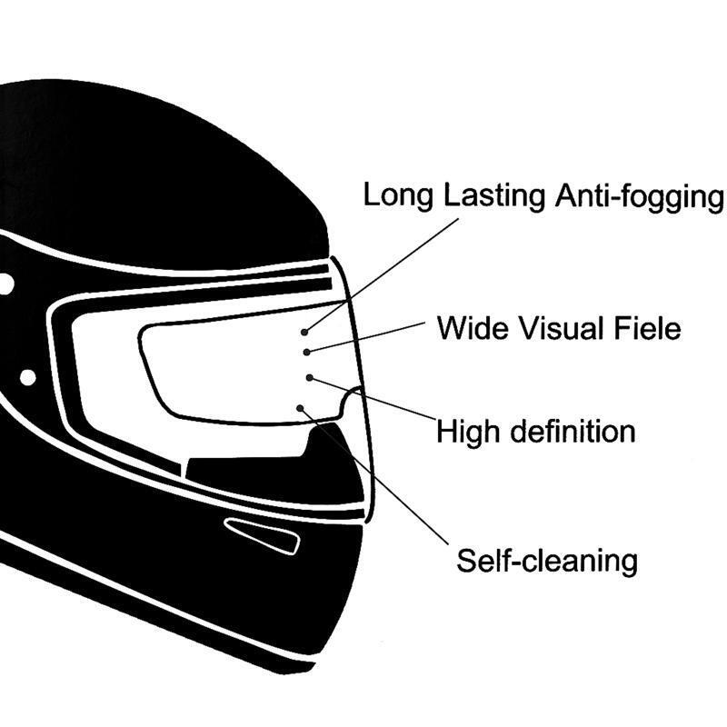 Clear Anti-Fog Patch Film Universal Motorcycle Helmet Lens for Full Half Face