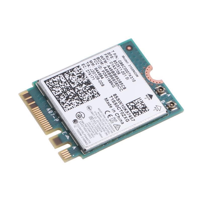 WiFi AC 3168NGW 802.11ac NGFF M.2 Card Desktop Kit BT-compatible 4.2 Adapter