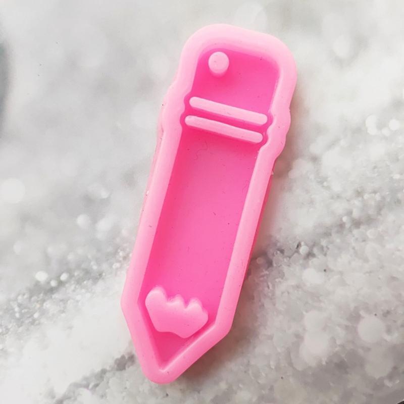 Pencil Notebook Shape Silicone Molds Jewelry Making Keychain Polymer Clay Mold