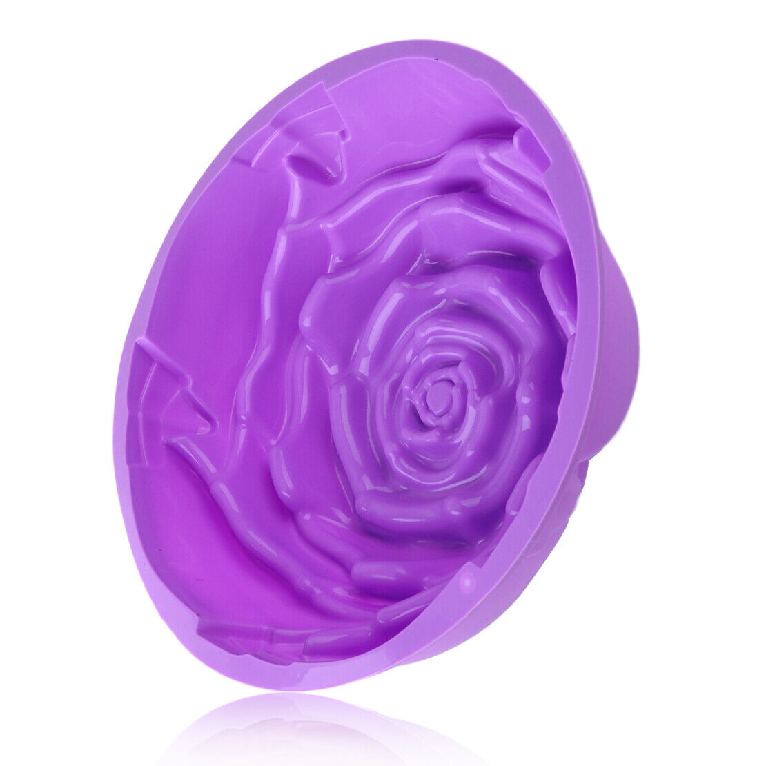 9" Big Silicone Rose Flower Cake Baking Pan Mold Bread Bake Mould Tray DIY Li