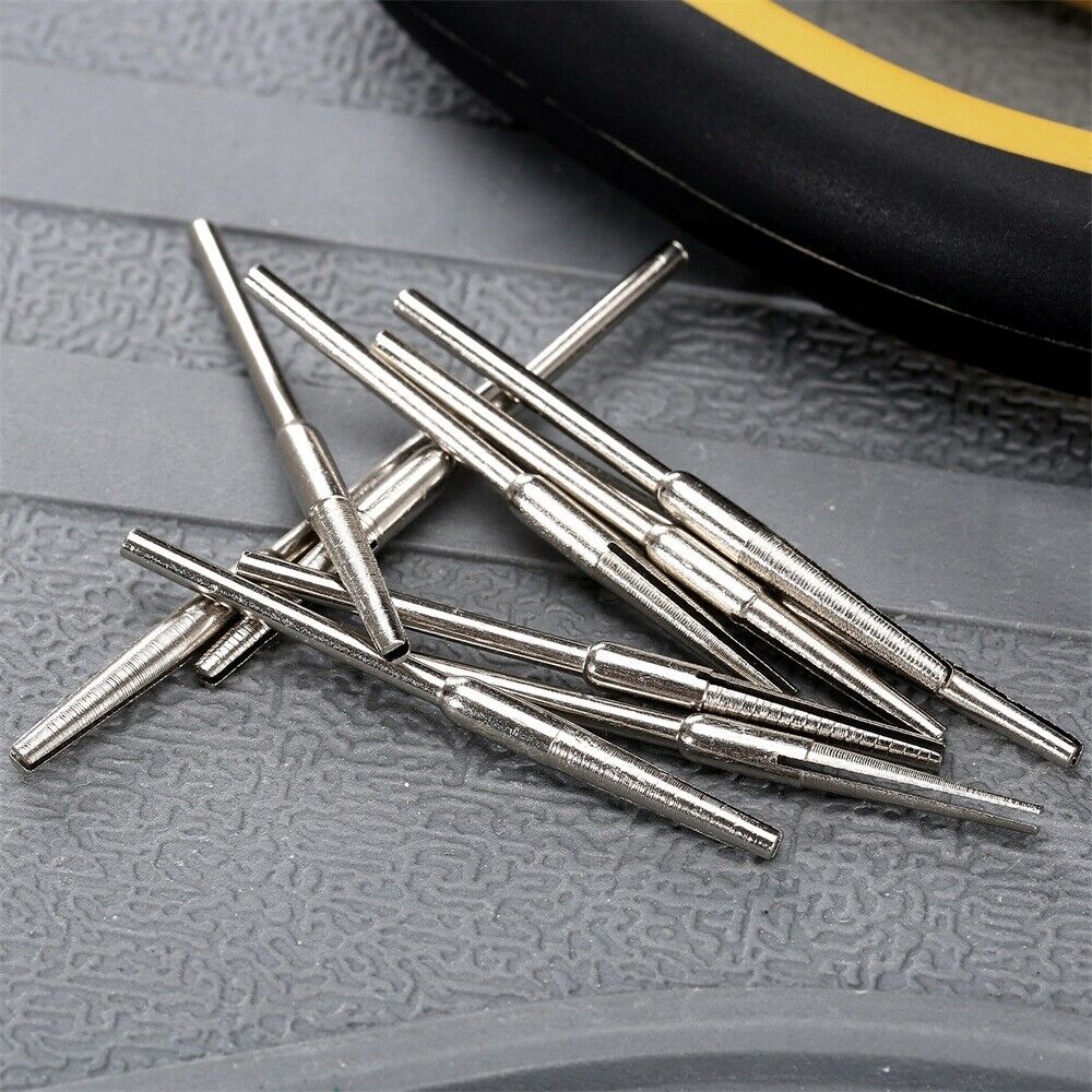 10Pcs Hobby Craft Abrasive Paper Clips Split 2.35mm Mandrel Shank Rotary Tool