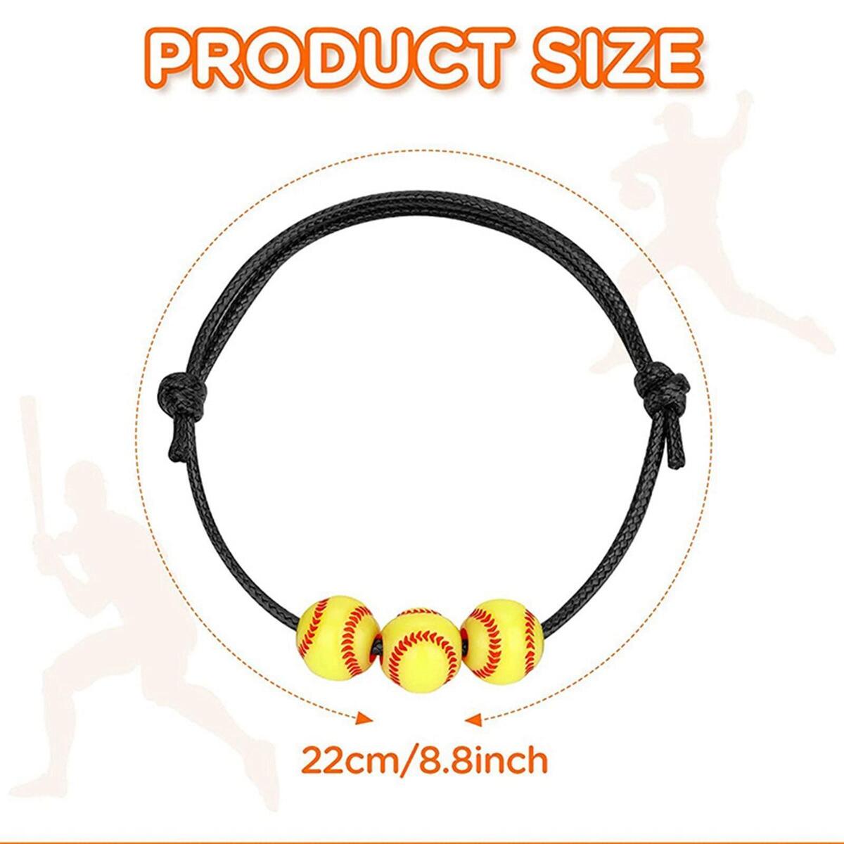 10 Pieces Braided Bracelets Wristband Soccer Football Jewelry for Girls Boys