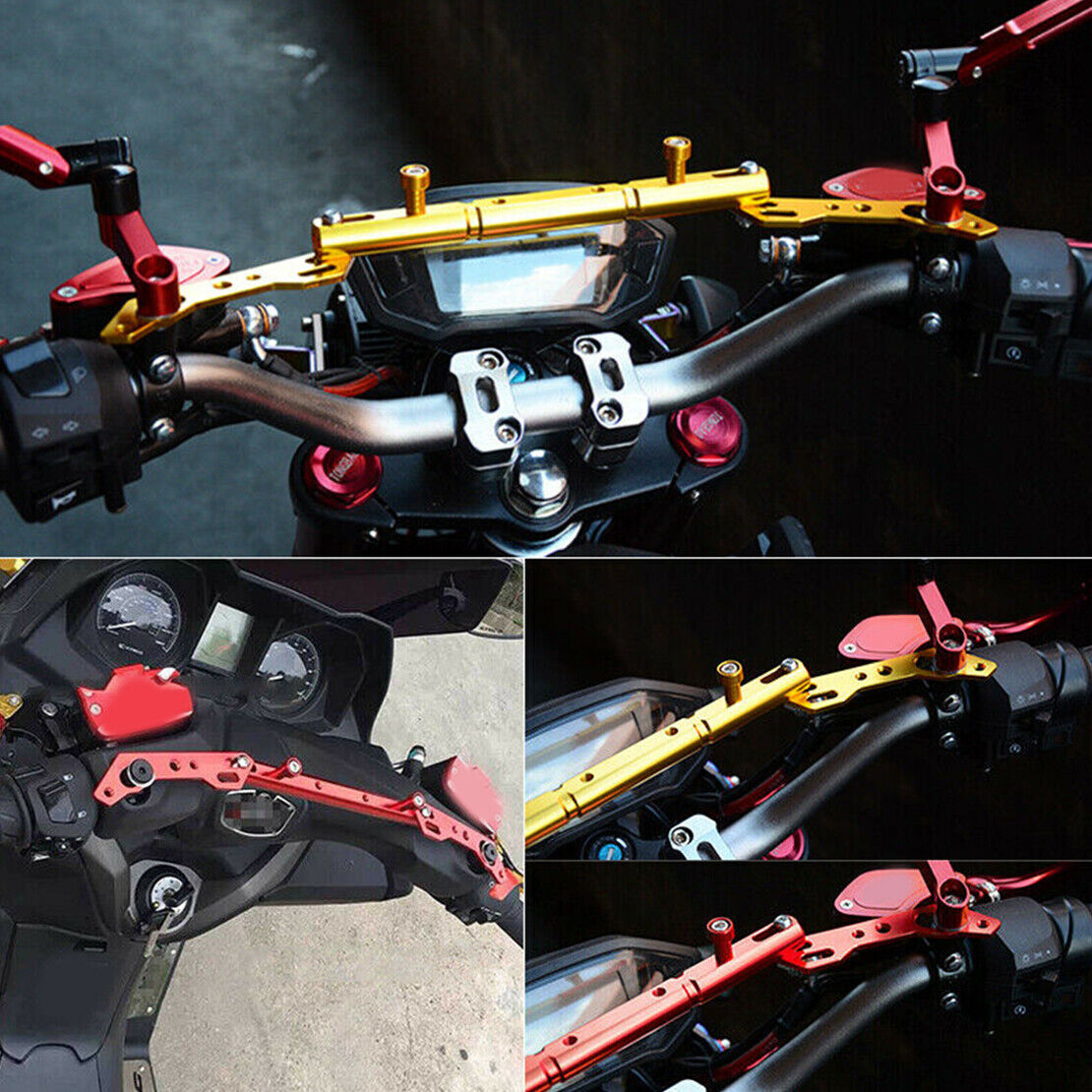 1x Handlebar Cross Bar Steering Strength Lever Fit For Yamaha XMAX 125 250 New