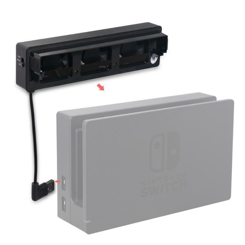 DC 5V 3-Fan External Super USB Cooling Fan Cooler For Switch Console
