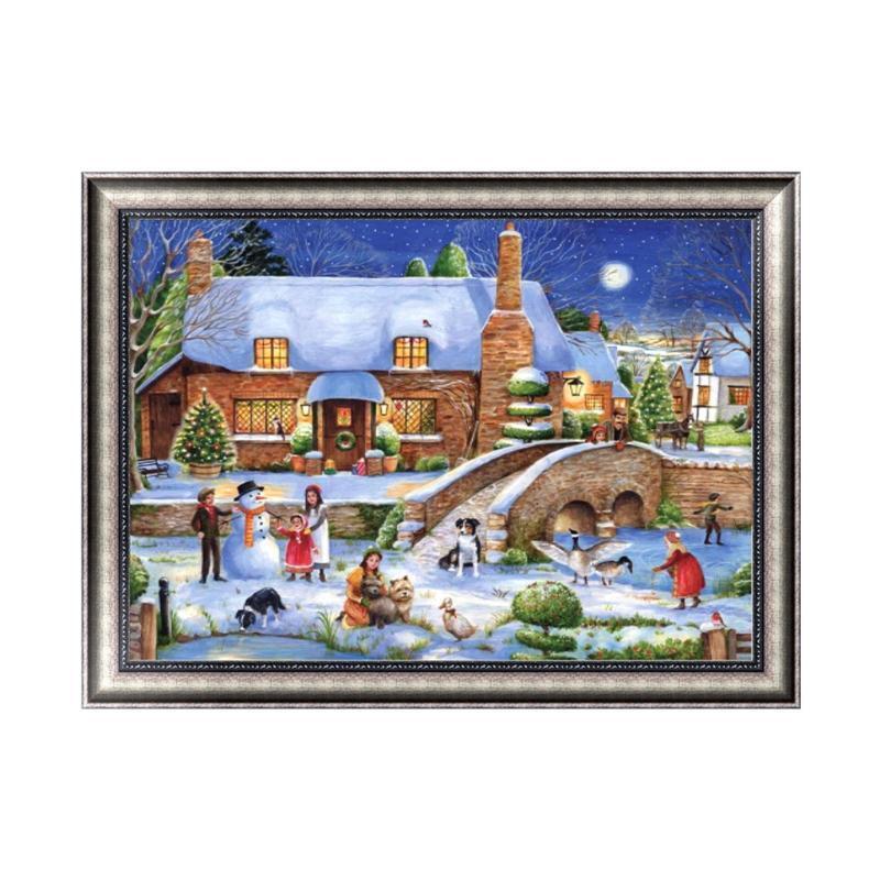 Christmas House DIY 5D Diamond Embroidery Painting Cross Stitch Home Decor Craft