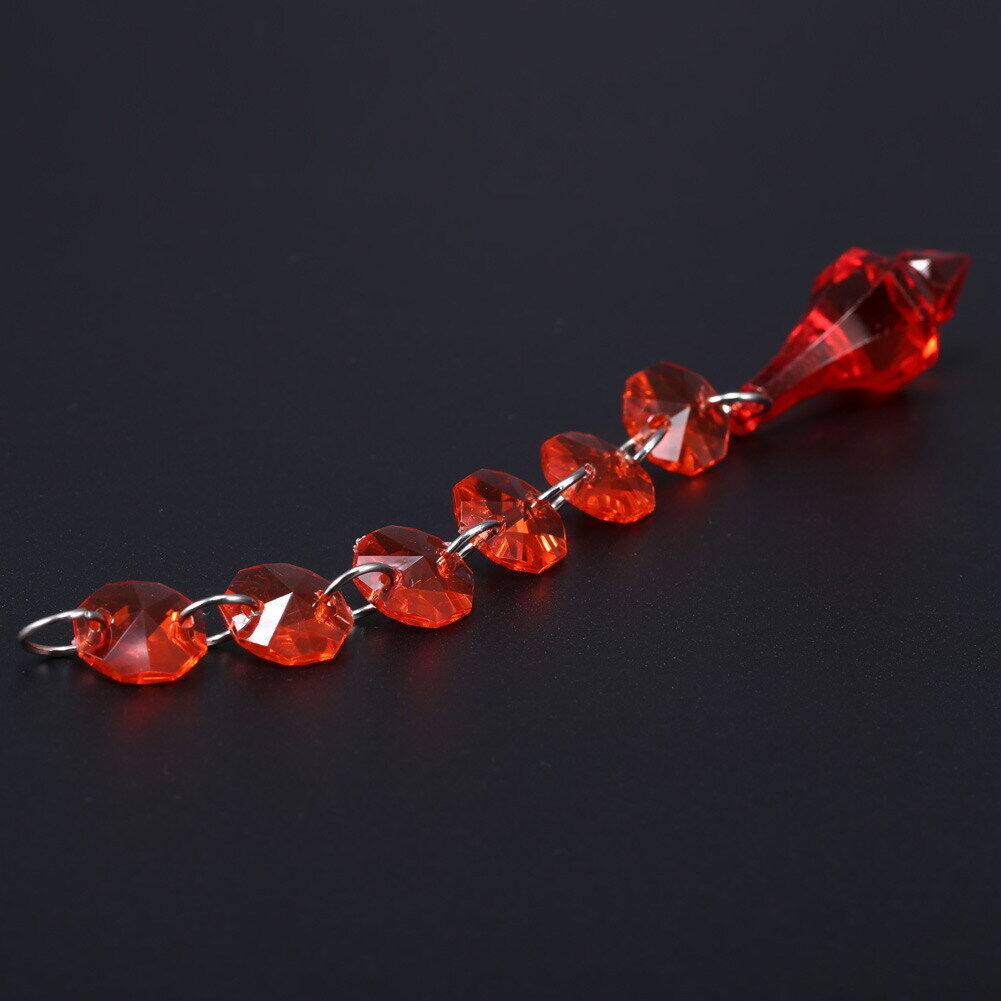10 X  Acrylic Crystal Beads Garland Chandelier Hanging Wedding Party Decor