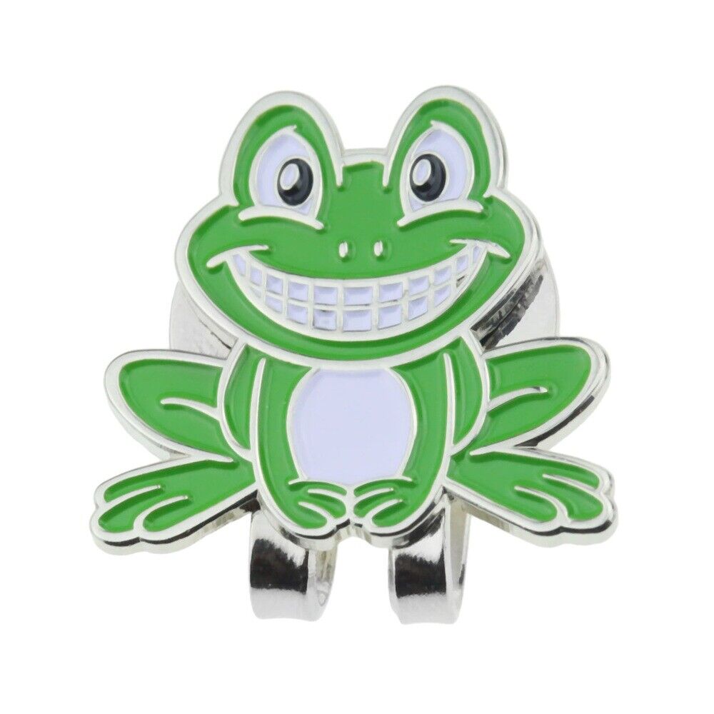 Cute Frog Pattern Strong Magnetic  Hat Clip & Golf Ball Marker For Cap Vison