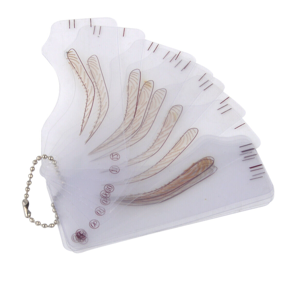 12 Microblading Train Permanent Eyebrow Shaping Stencils Template Card Guide Li
