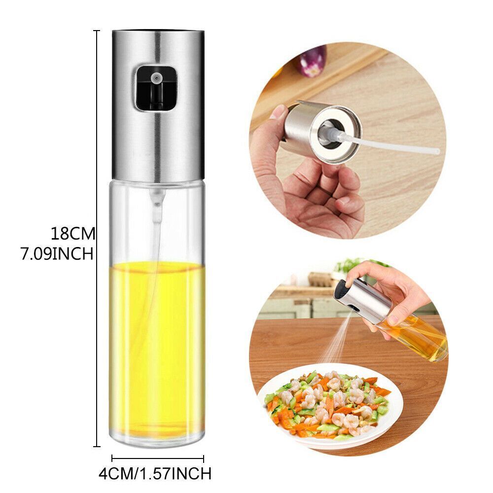 Drops Oil Glass Olive Oil Sprayer Oil Spray Bottle Pump Oil Pot Leak-proof