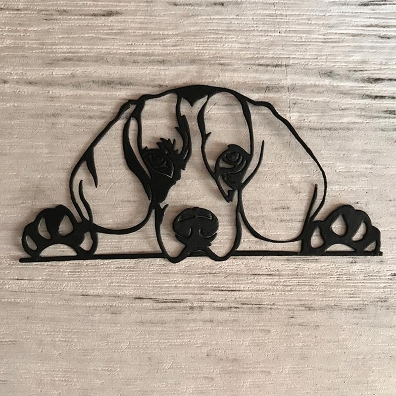 Sleeping Dog Metal Cutting Dies Stencil Scrapbooking DIY Album Stamp Paper Card