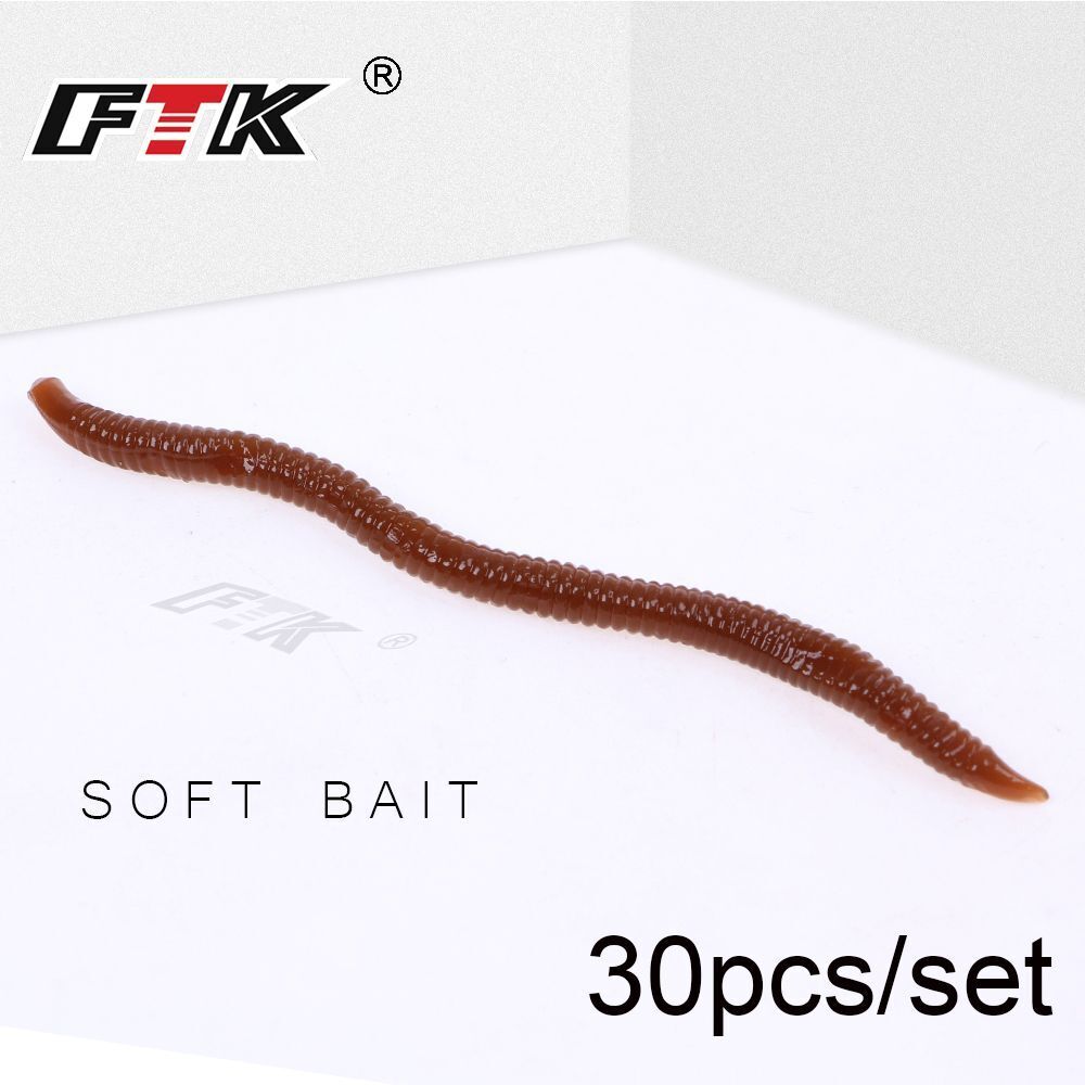 Soft Trout Tackle Bass bloodworm Fishing Lure Worm Red Baits  EarthWorm