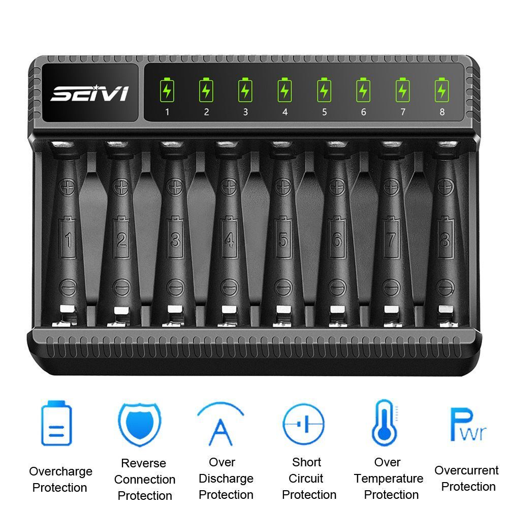 Dock Intelligent Battery Charger For AA/AAA NiMH Rechargeable Batteries