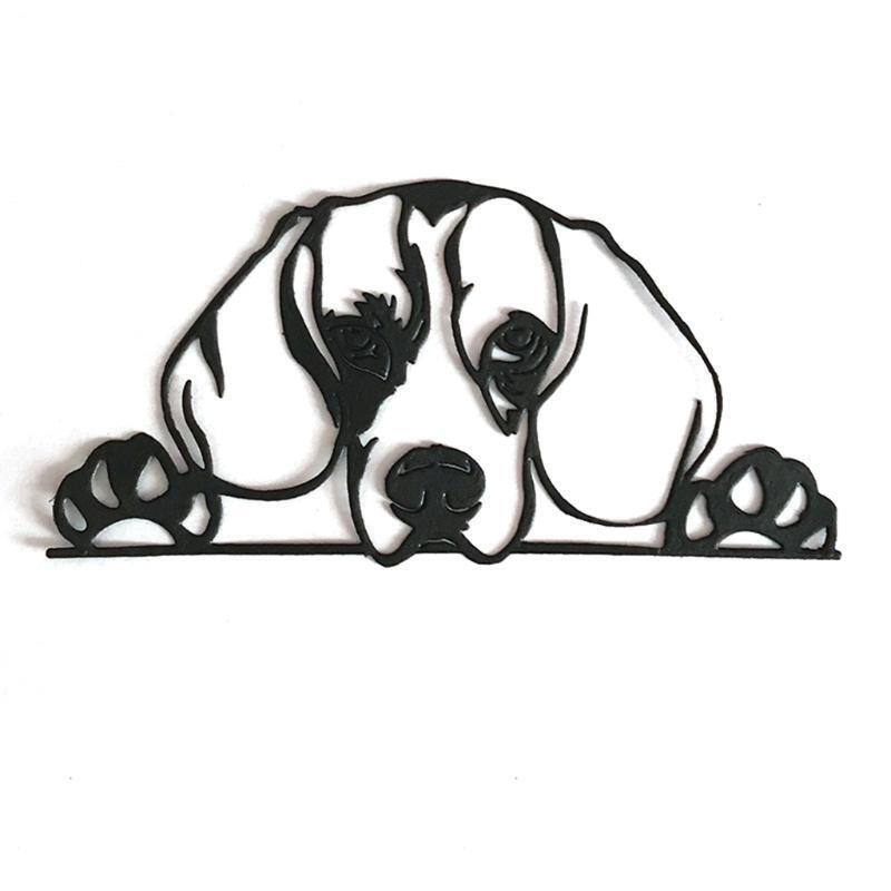 Sleeping Dog Metal Cutting Dies Stencil Scrapbooking DIY Album Stamp Paper Card