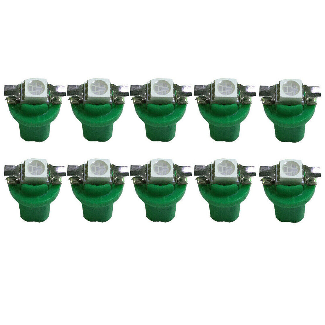10Pcs T5 B8.5D 5050 SMD Car LED Dashboard Gauge Instrument Light Bulbs 12V