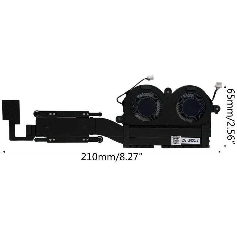 CPU Cooling Fan + Heatsink DC 5V 4-Pin for DELLXPS 13 9380 7390 Laptop 0WCX2D