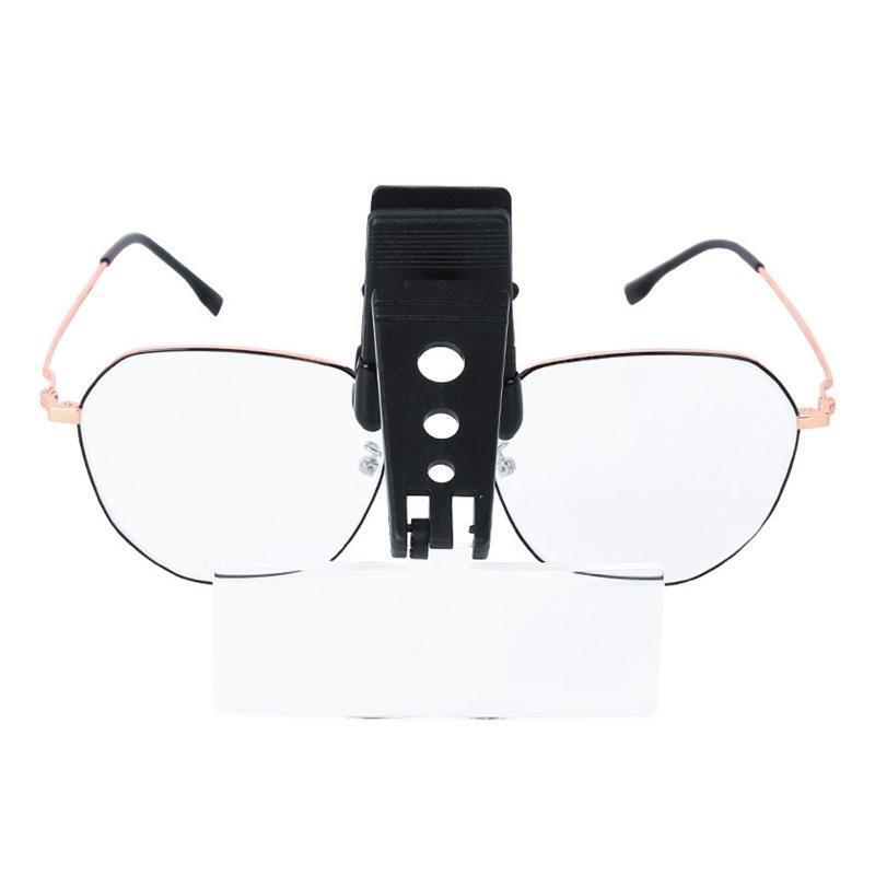 Headband Magnifying Glass Clip-on Glasses Type Magnifier 1.5x 2.5x 3.5x Lenses