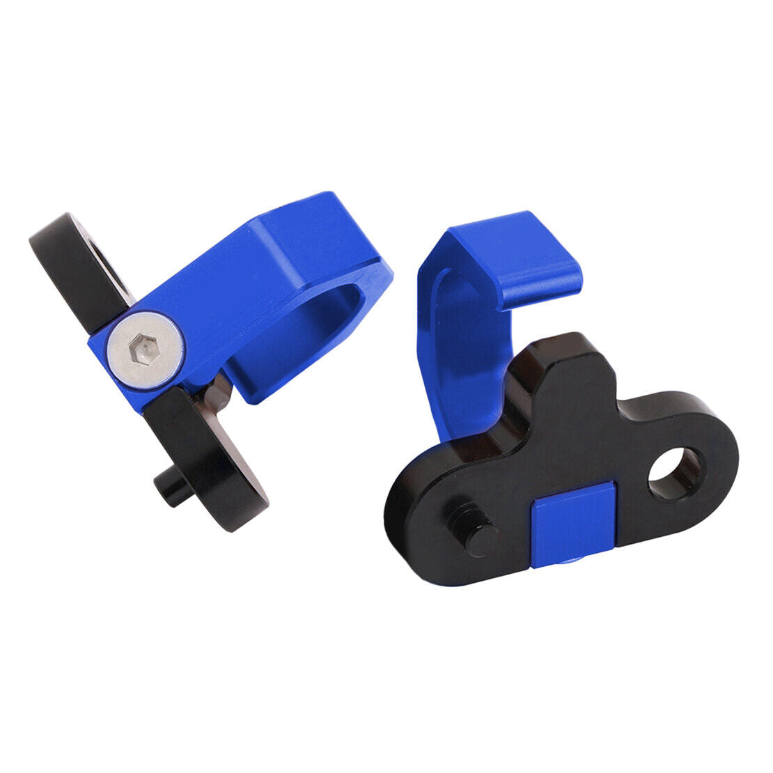 2xBlue Rear Brake Line Hose Snap Clamp Fit For Suzuki DR650SE RM250 DRZ250 Hot