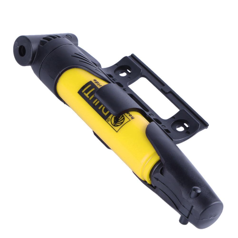 Portable Folding Bicycle Air Pump Inflator for Presta Schrader Valve Yellow