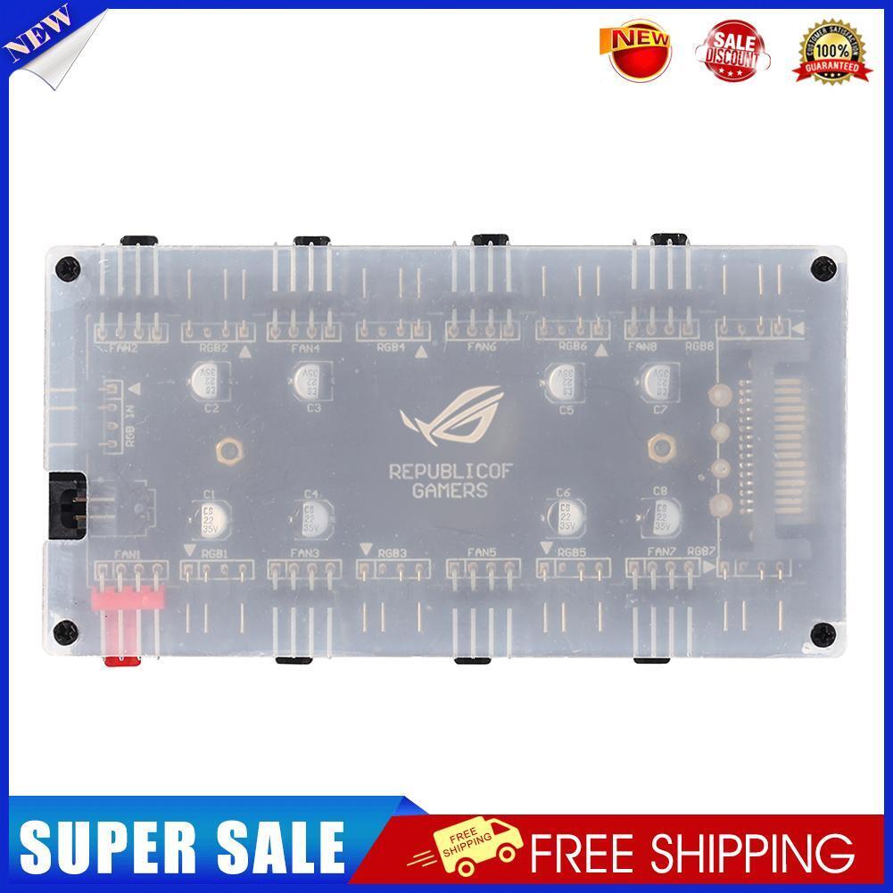 1 to 8 Multi Way Splitter RGB PWM Hub Controller Adapter (5V 3Pin+Shell)