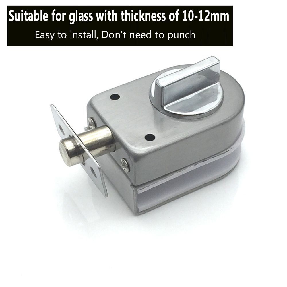 Keyless Home Security Single Bolt Knob Sliding Glass Door Lock Gate Floor Latch