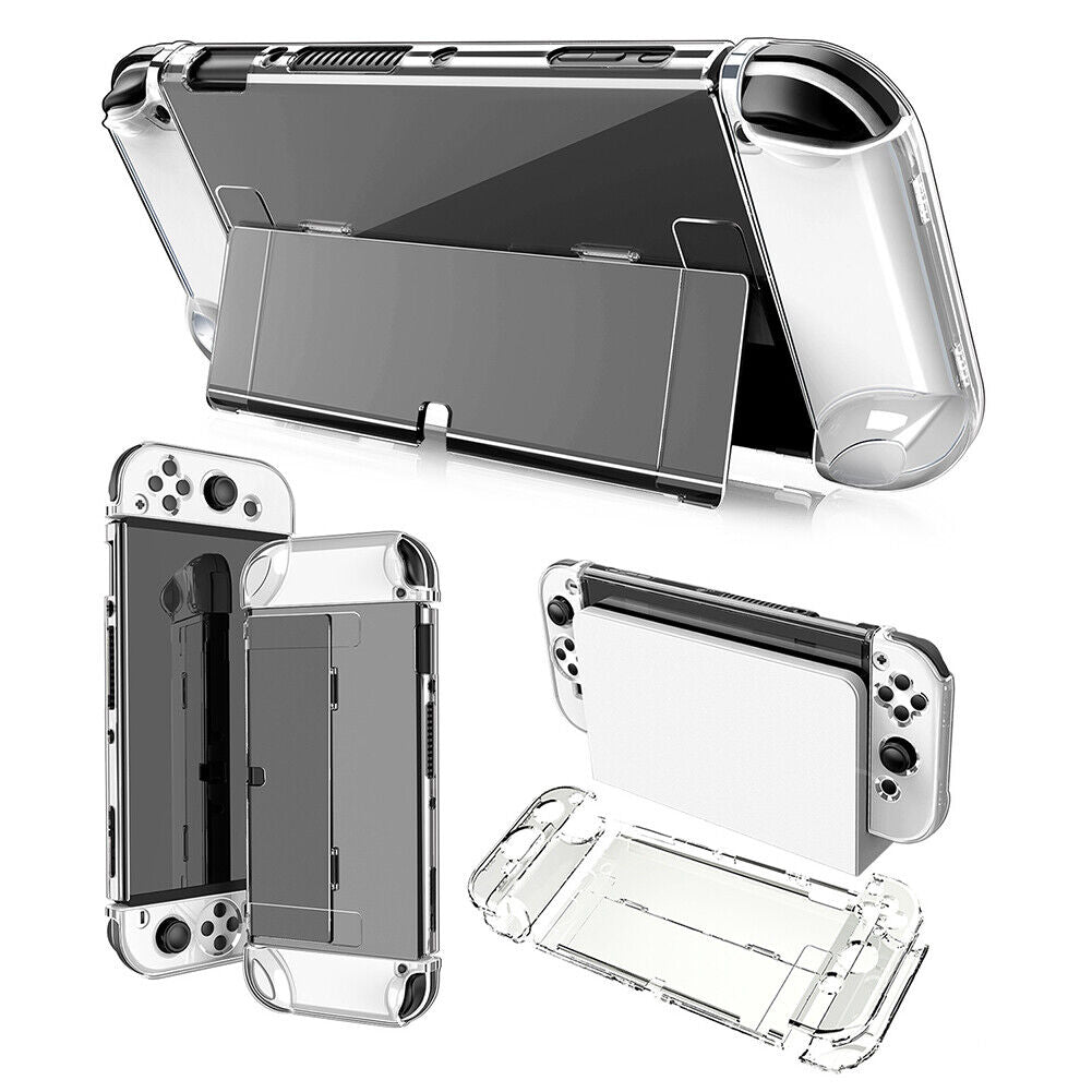 Game Console Frame Case with Bracket Video Gamers Accessories for NS OLED