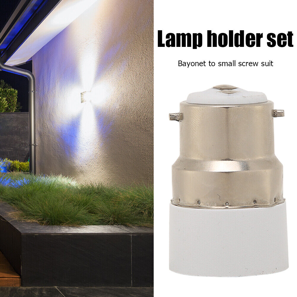 Adjustable Screw B22 to E14 Lamp Holder LED Light Adapter Converter (5pcs)