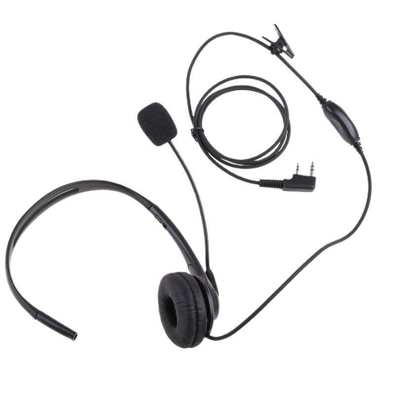 Earpiece Security Headset PTT Mic 2pin for Wouxun KG-UVD1P KG-UV6D KG-669 KG-669