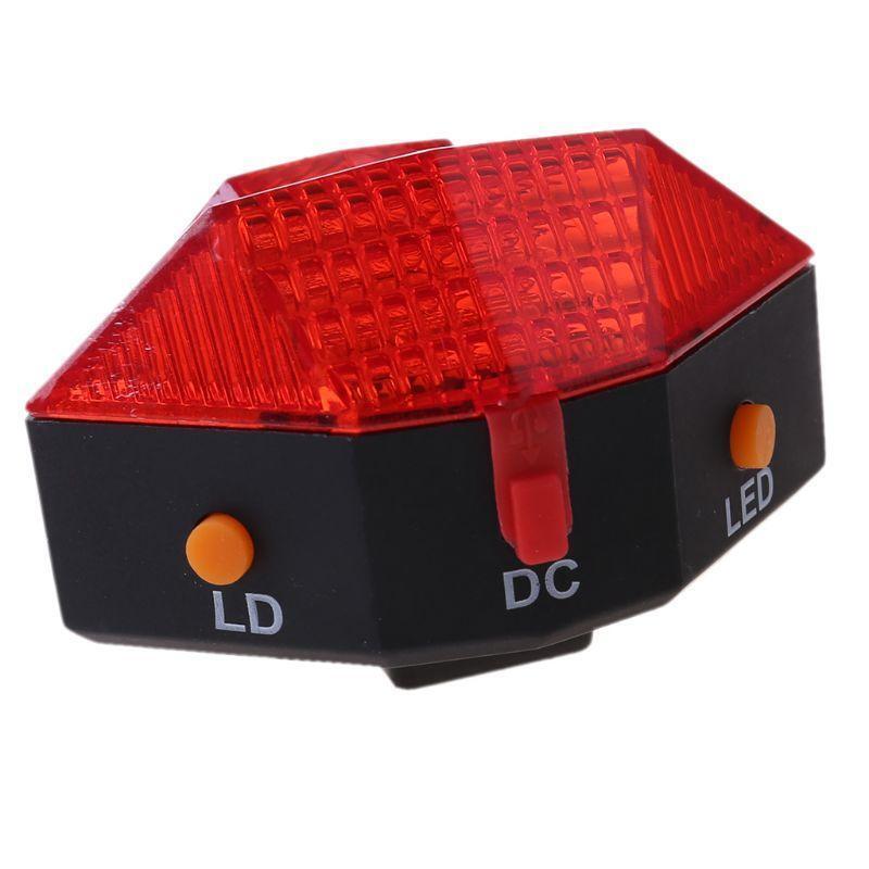 Cycling Bicycle Bike Rear Tail Safety Warning 8 LED and 2 Flashing Lamp Light