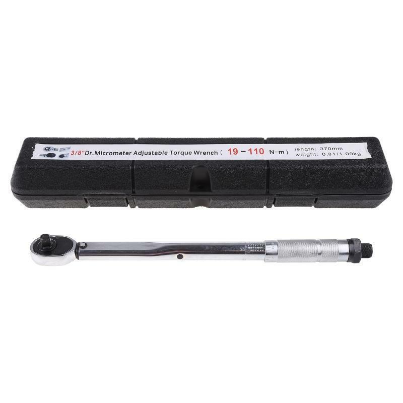 3/8 Torque Wrench Drive 19-110nm Two-way Accurate Bicycle Repair Spanner Tool