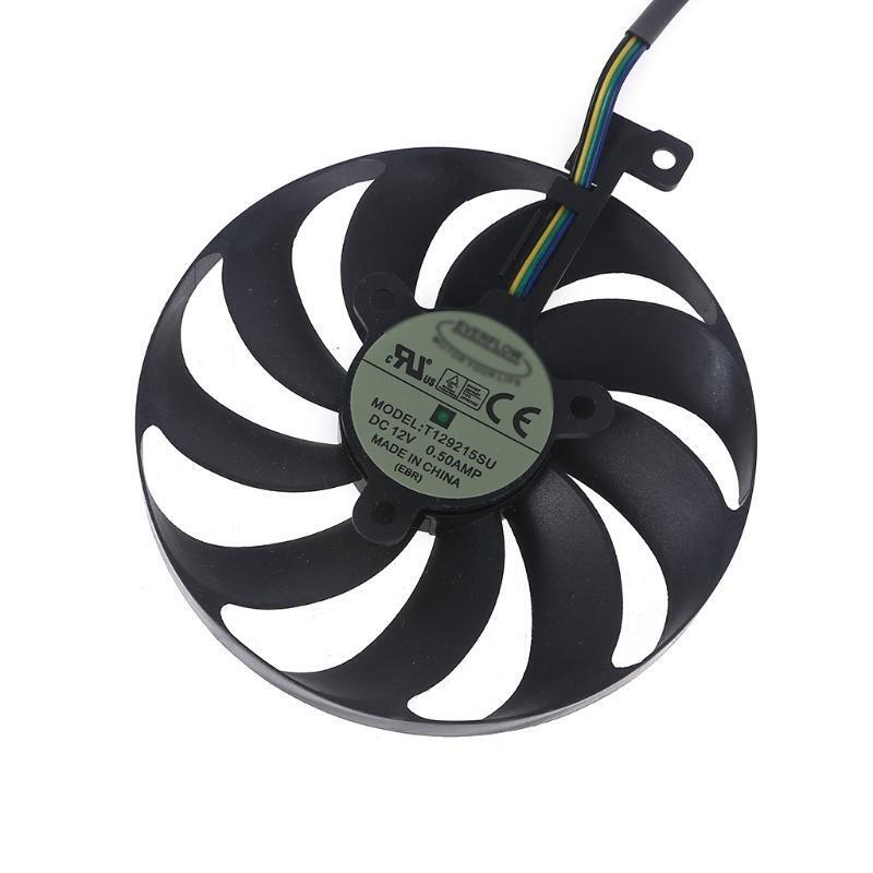2PCS 88mm GTX1660 DUAL T129215SU 4Pin 12V 0.5A VGA Fan Graphics Card Cooling Fan