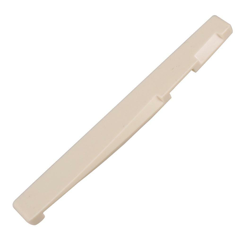 Beige Plastic Saddle and Nut Slotted for  Acoustic Folk Guitar