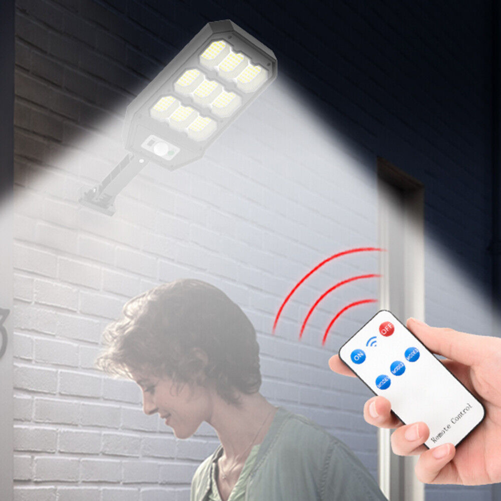279LED Solar Light Outdoor 3 Modes Optical Motion Sensor Garden Wall Lamp