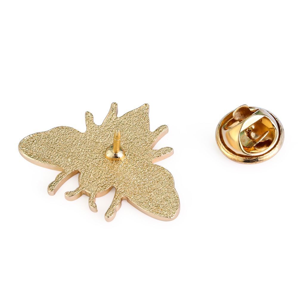 2 PCS Women Men Brooch Fashion Cute Cartoon Animal Badge Bee Honey Enamel Pins
