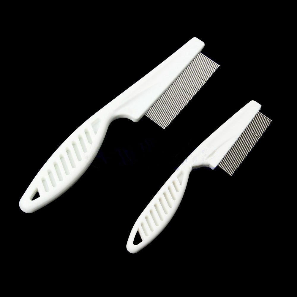 Pet Hair Grooming Comb Flea Shedding Brush Cat Dog Stainles Cleaning Trimmer