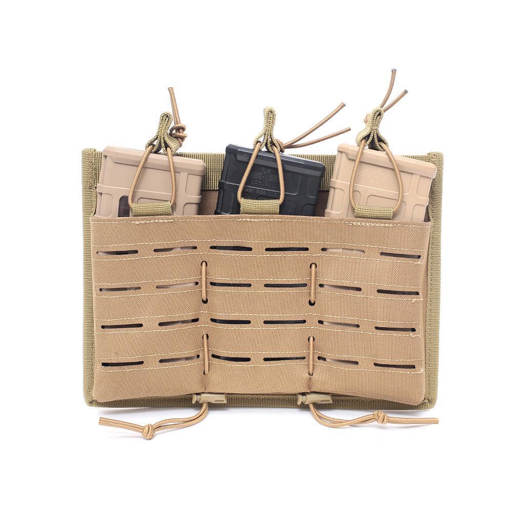 Multi-functional Outdoor Combat Vest MOLLE System Accessory Bag (Brown)