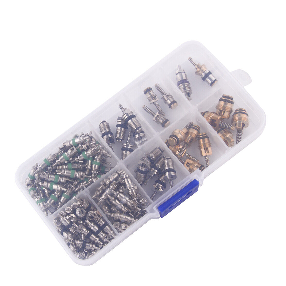 134Pc Protable AC Valve Core For R134A Air Conditioning Assortment Set