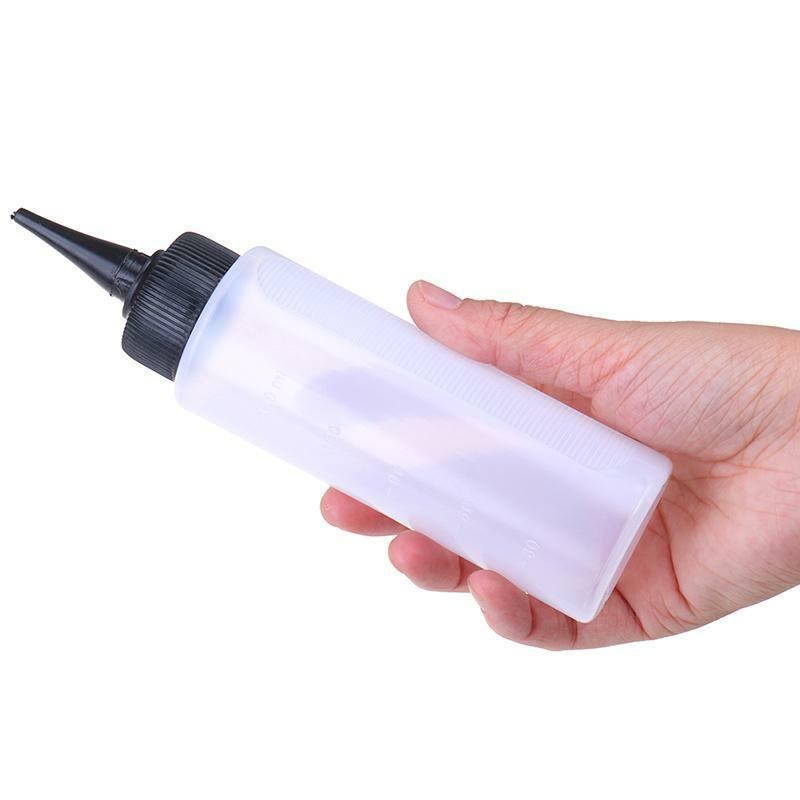 3Pc 150ml Empty Plastic Salon  Color Measuring Tinting Applicator