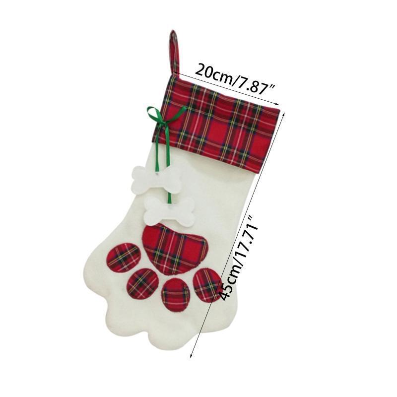 Household Decorative Xmas Socks Christmas Party Ornament for Office Home Dorm