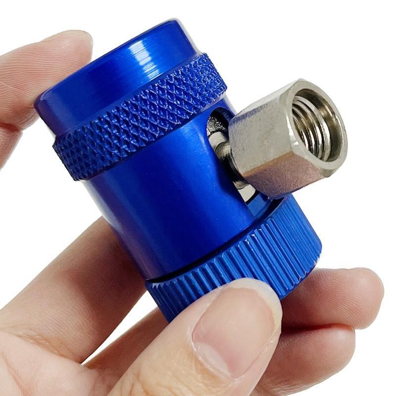 R134A Quick Coupler Adjustable Adapter for AC Refrigerant Manifold Gauge Fitting