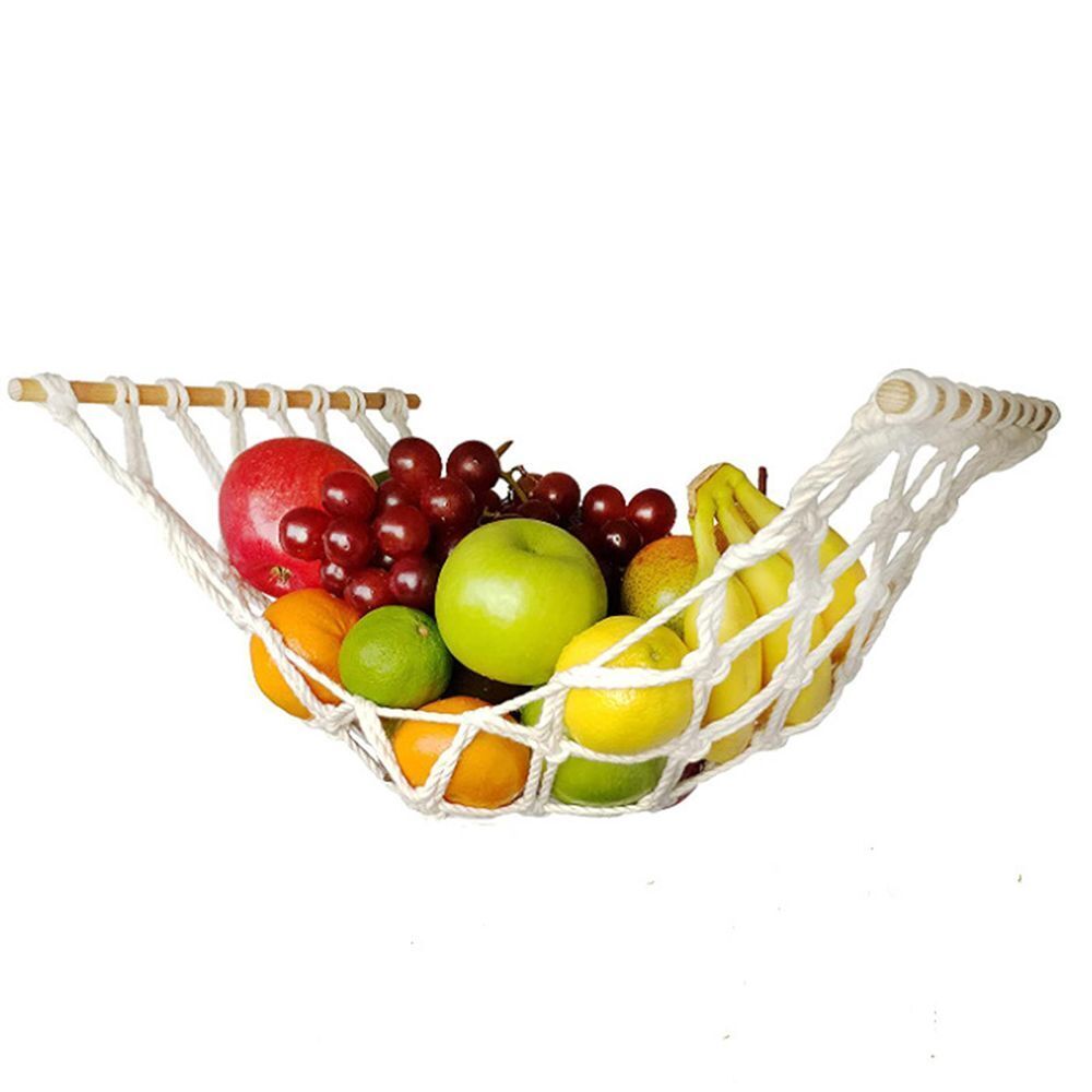 Storage Net Handmade Fruit Vegetable Hammock Woven Fruit Holder Hanging Basket