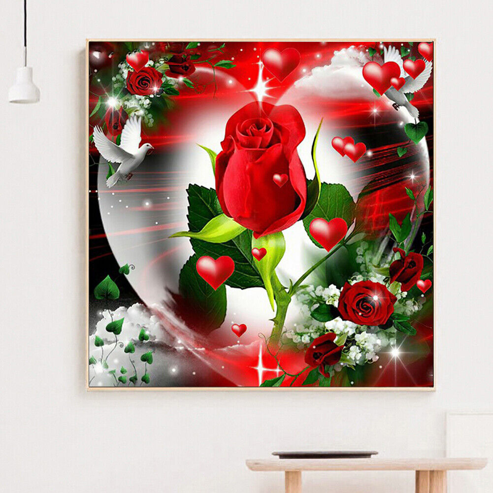 5D diamond painting square diamond DIY rose flower series