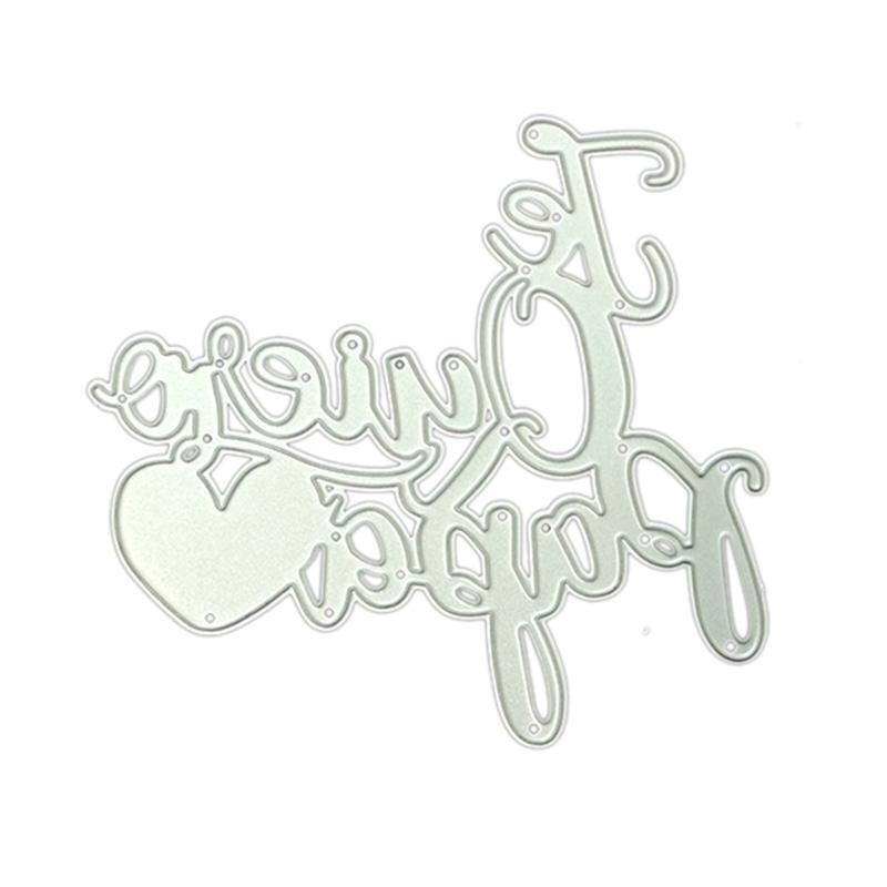 Metal Cutting Dies Steel Letter Stencils Album Card Decor for Kids DIY Art Craft