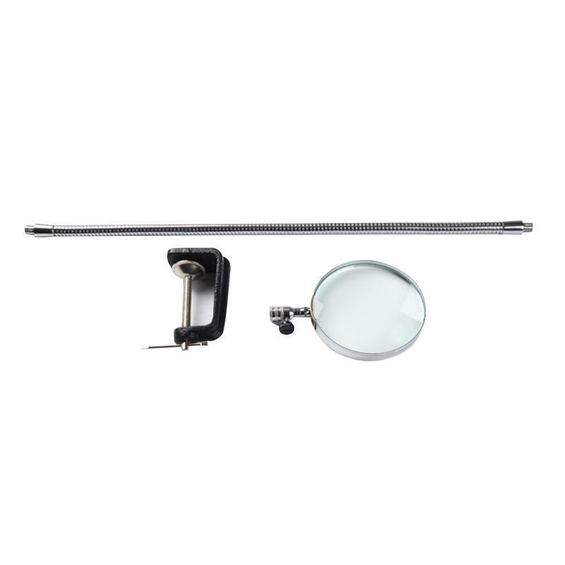 Magnifying Glass with Flexible Hose & Metal Clamp for Reading Hobby Soldering
