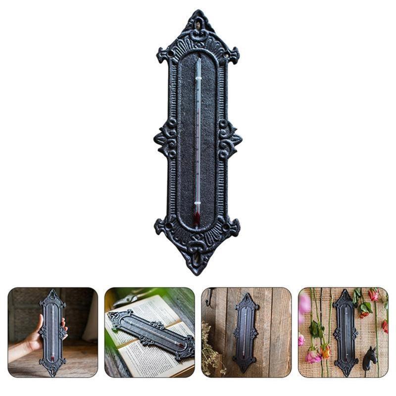 Cast Iron Thermometer Industrial Greenhouse Thermometers Ornament