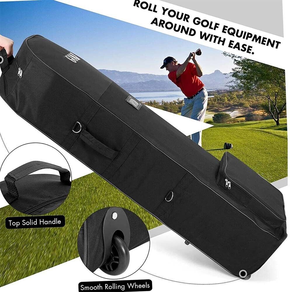 Sports Foldable Training Pouch Golf Club Bag Folding Case Carry Travel Bags