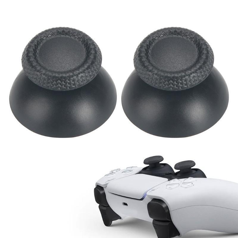 1 Pair Replacement Thumb Stick Joystick Cap for PS5 Gamepad Controllers ,Black